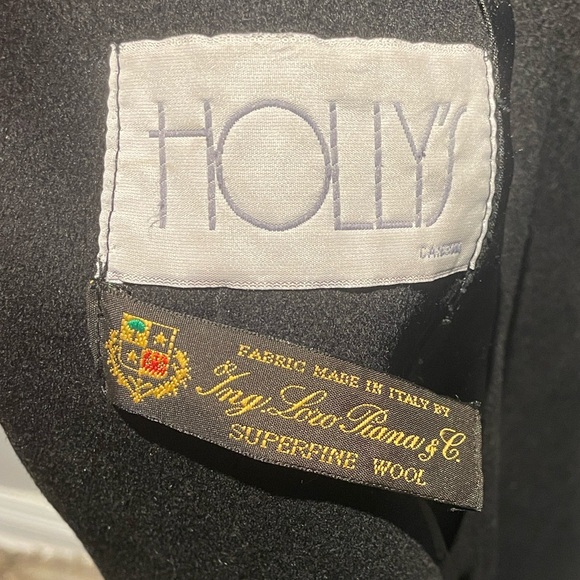 Vintage Black Coat made in Canada with Superfine Wool from Italy - Picture 12 of 12